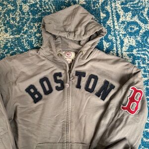 47 Brand Unisex Boston Red Sox Zippered Hooded Sweatshirt Sz S